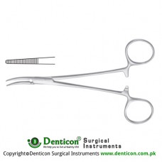 Cairns Haemostatic Forceps Curved to Side Stainless Steel, 14.5 cm - 5 3/4"